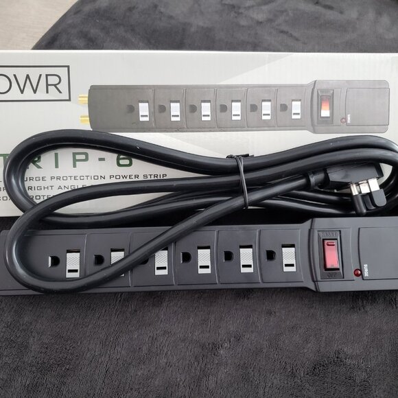 (NWT) Powr Strip-6 Outlet Commercial Surge Protector Power Strip - Picture 2 of 4